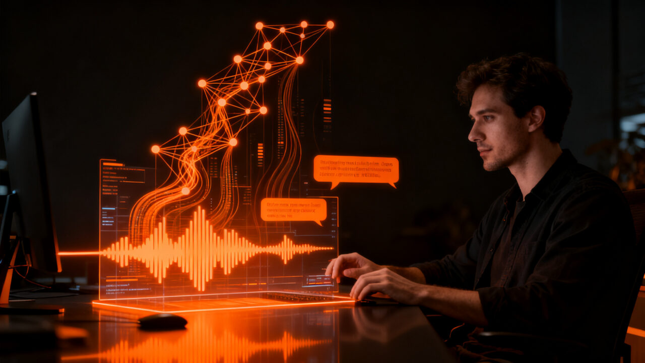 Desarrollador integrando la API Gemini 3.5 Transcribe de Google para procesamiento de voz avanzado en proyectos IA.