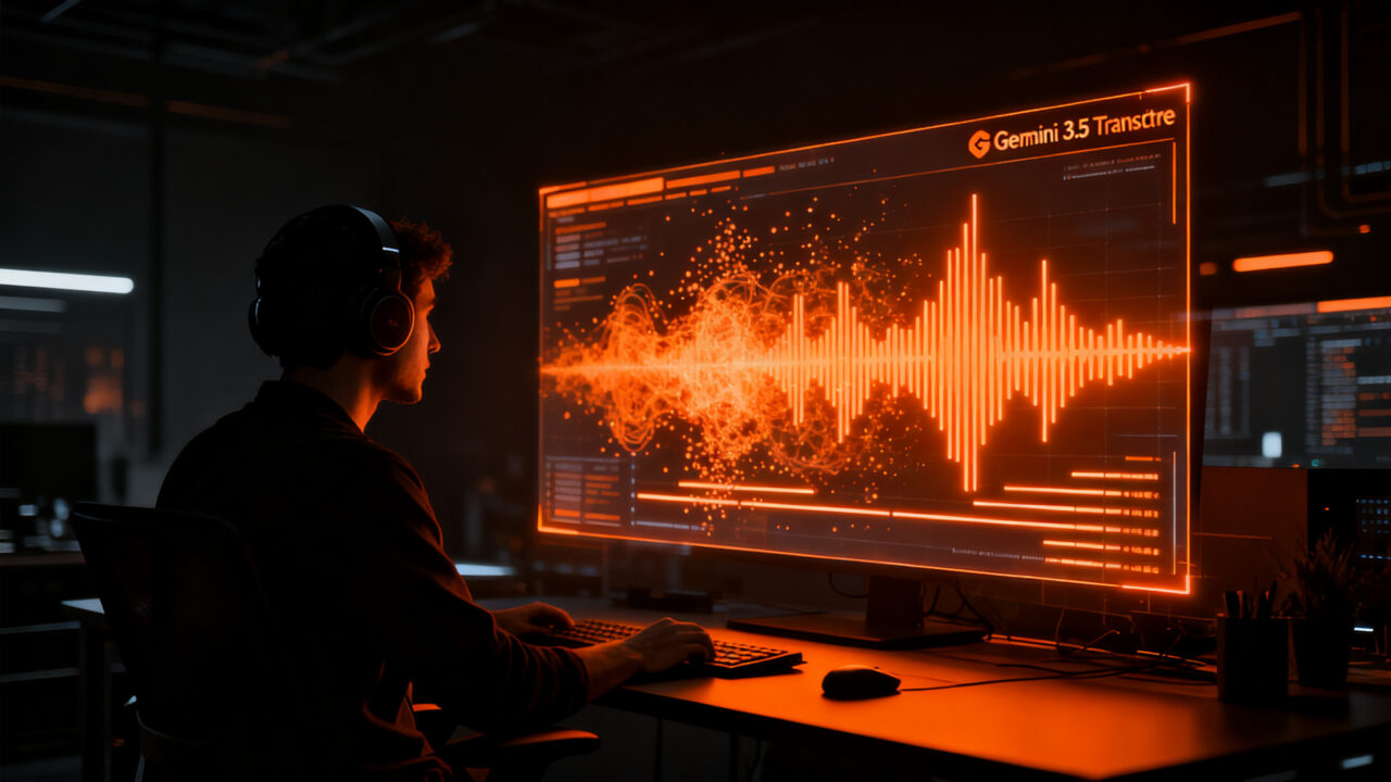 Gemini 3.5 Transcribe de Google: tecnología de transcripción por IA avanzada para desarrolladores.