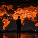 Estratega analizando la geopolítica de la IA y la soberanía digital en un entorno tecnológico global.