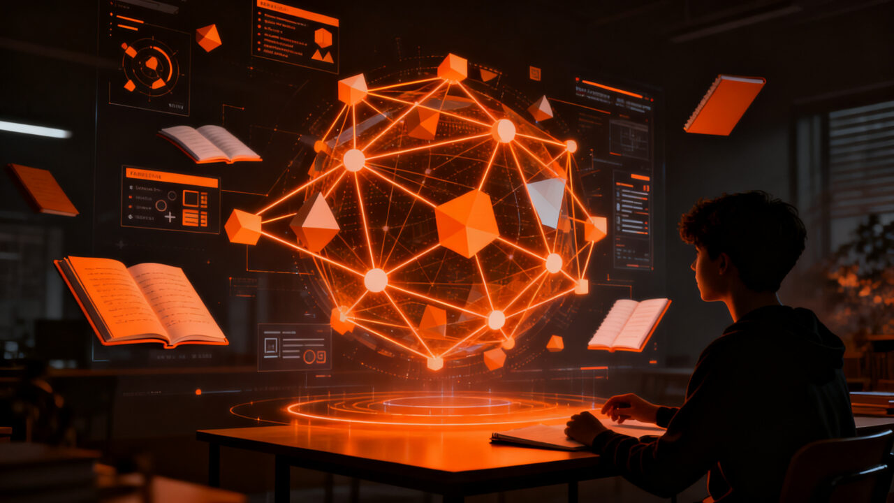 Estudiante utilizando herramientas de IA generativa de Google Gemini para aprendizaje avanzado en un entorno educativo digital.