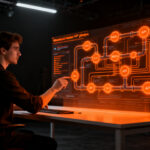 Desarrollador integrando flujos de trabajo de IA con Gradio Workflow para crear APIs REST instantáneas.
