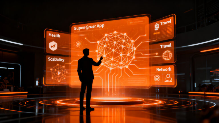 Estrategia de superapp de Grindr integrada con inteligencia artificial y servicios digitales de salud y viajes.