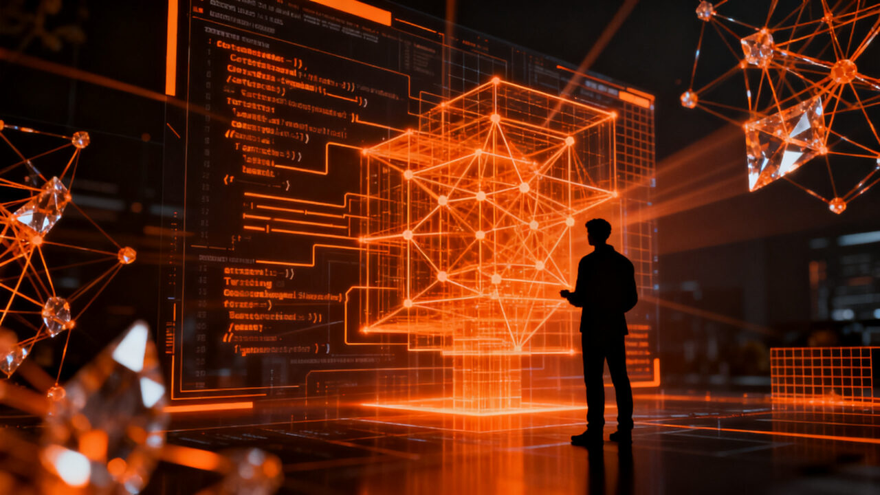 Desarrollador de software analizando código con IA, enfatizando la calidad sobre la velocidad en startups tecnológicas.