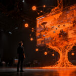 Inteligencia artificial en videojuegos durante Gamescom 2026, mostrando un entorno de gaming inmersivo y realista.