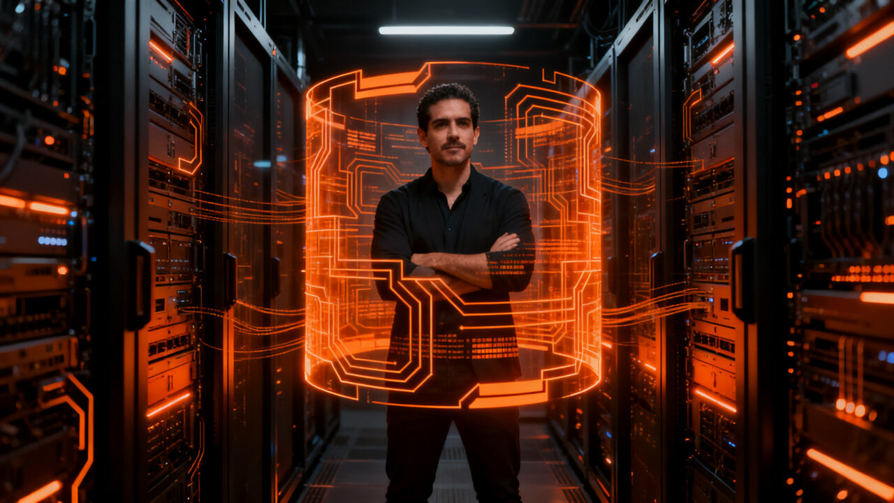 Alejandro Sánchez, fundador de Iberbox, representando el éxito en ciberseguridad y cifrado postcuántico tras ganar el Demo Day de Impulsa Startups.