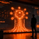 Desarrollador analizando modelos de IA de IBM Granite 4.2 con arquitectura de agentes y razonamiento avanzado.