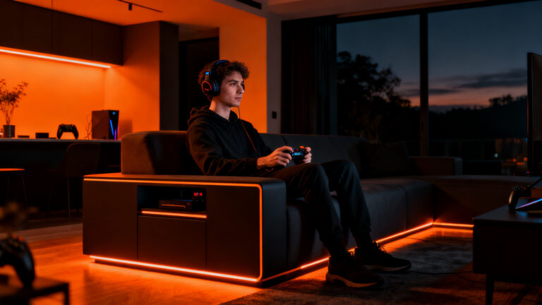 Colaboración IKEA y Xbox para muebles gaming de salón integrados en el diseño del hogar.