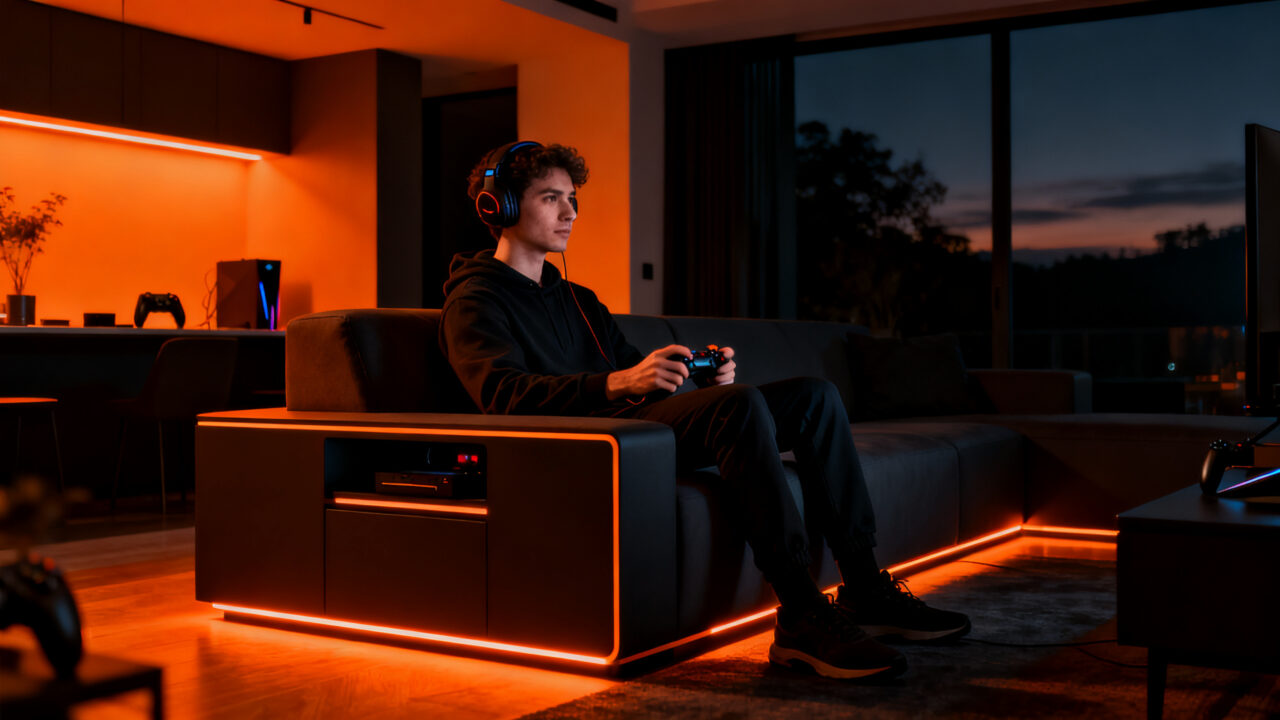 Colaboración IKEA y Xbox para muebles gaming de salón integrados en el diseño del hogar.