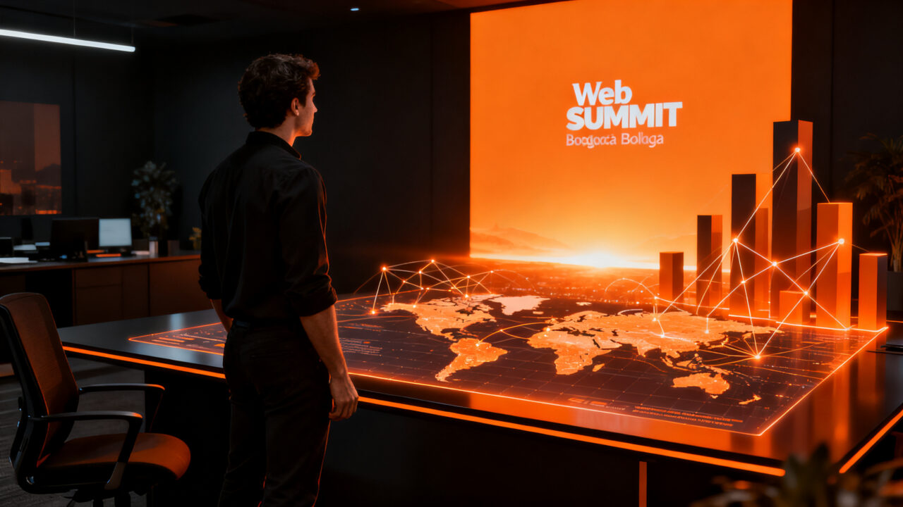 Startup colombiana ganadora del concurso KPMG Global Tech Innovator preparándose para Web Summit 2026.