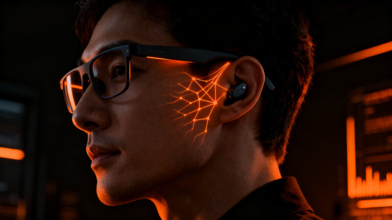 Gafas inteligentes con IA de Legato para la pérdida auditiva, tecnología wearable que redefine la audición.