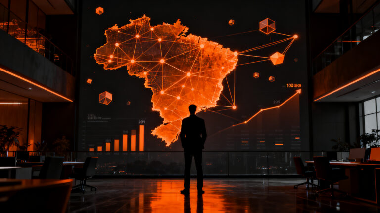 Análisis del mercado laboral en Brasil y tendencias de contratación en LinkedIn, mostrando el panorama de talento tecnológico.
