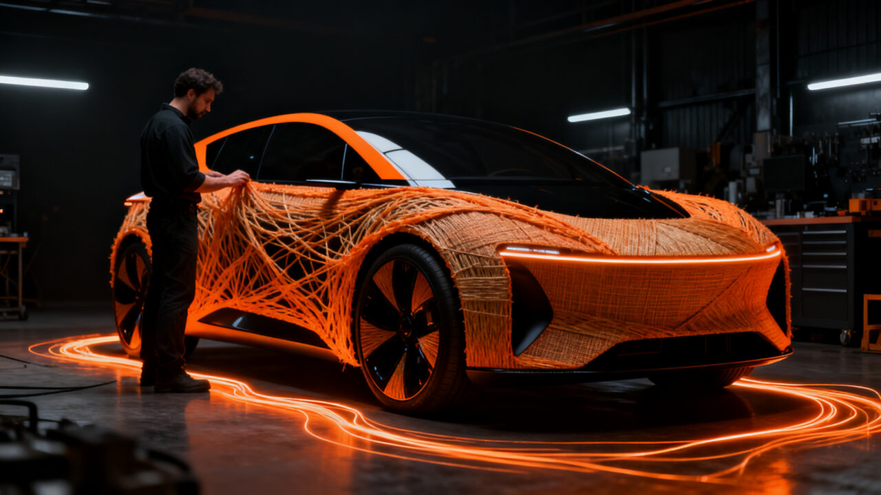 Liux Big, el microcar eléctrico español fabricado con lino, desafiando a la competencia en el mercado de vehículos eléctricos.
