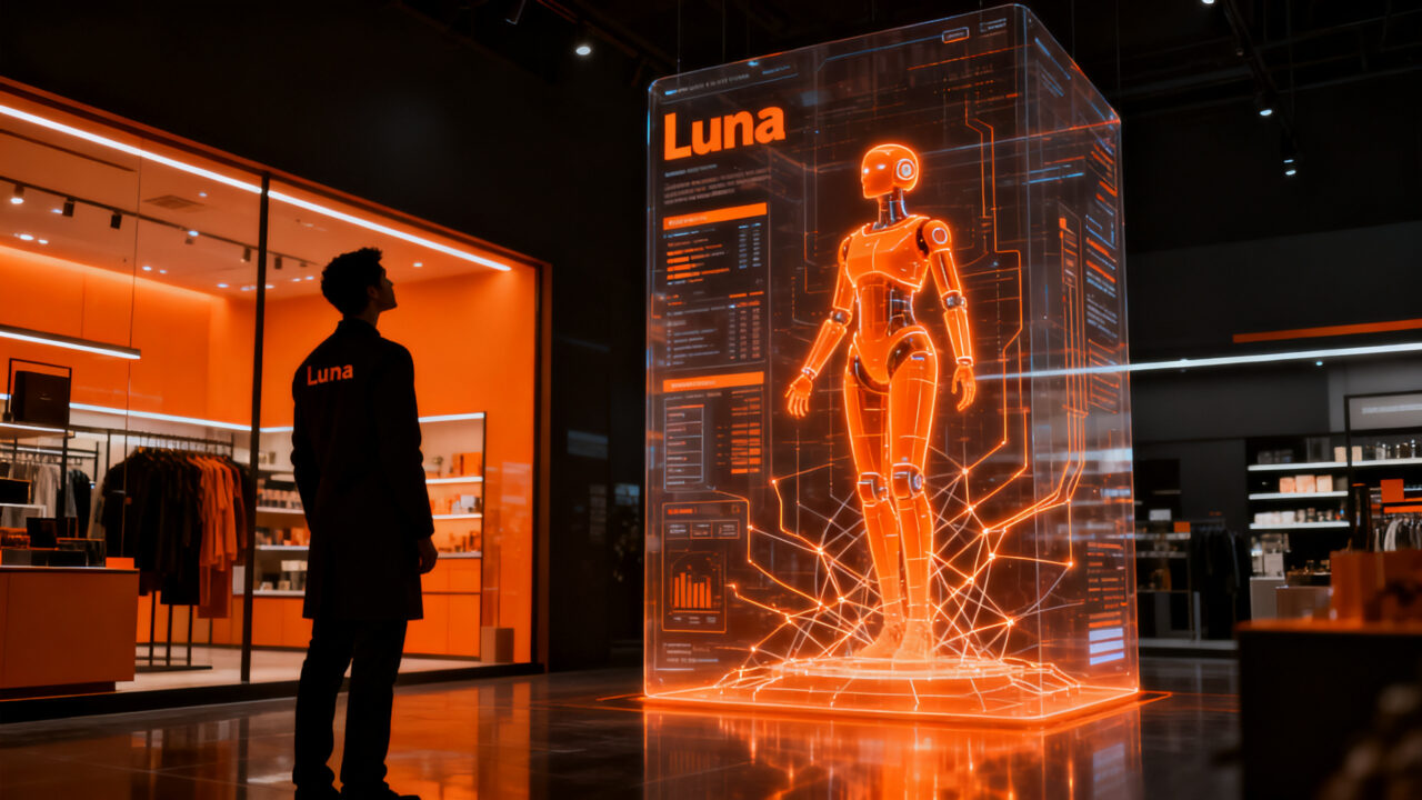 Agente de IA Luna de Andon Labs transformando la gestión de personal en el retail físico mediante automatización autónoma.