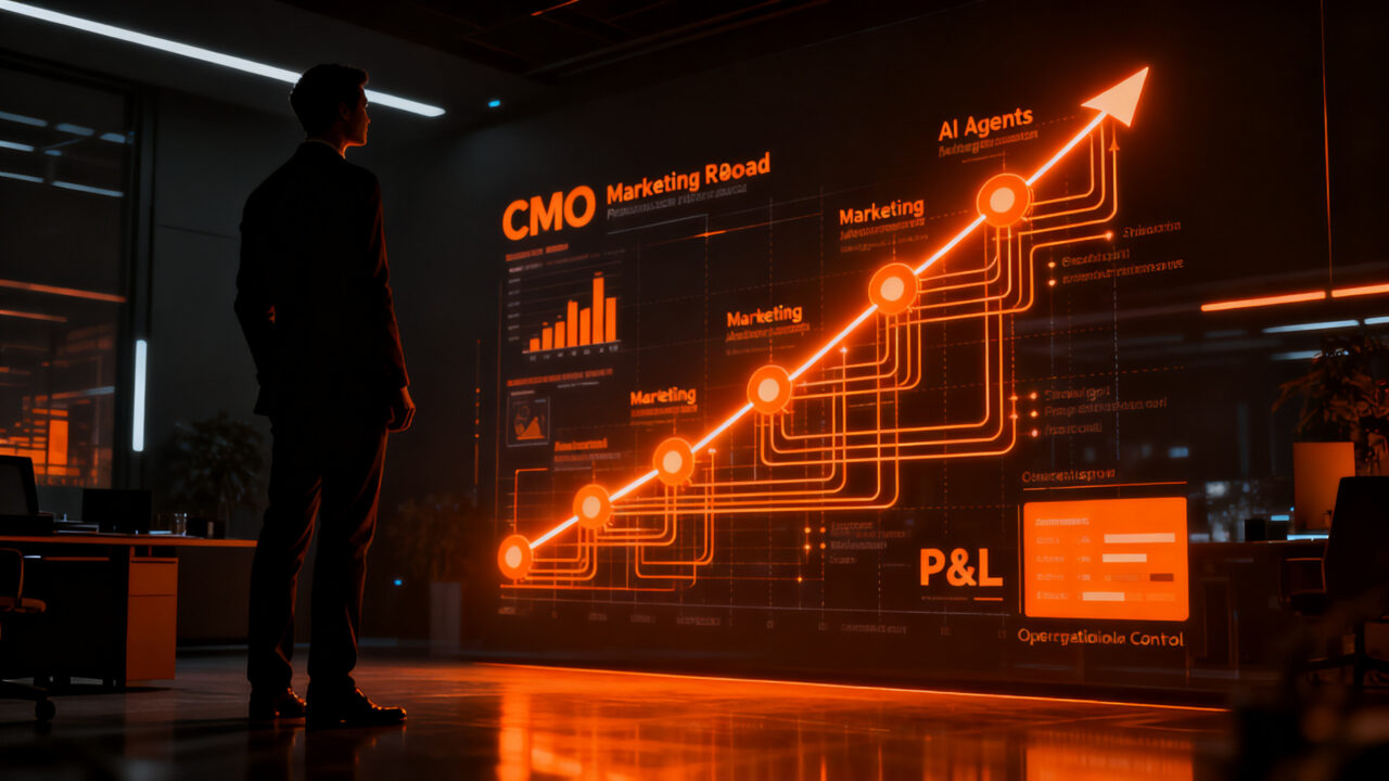 CMO liderando la integración de agentes de IA en el marketing para optimizar el P&L de la empresa.