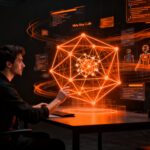 Desarrollador trabajando con agentes de IA de Meta Muse Code para automatización de software.