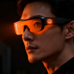 Persona usando gafas inteligentes Meta Ray-Ban, representando la privacidad y seguridad en wearables.