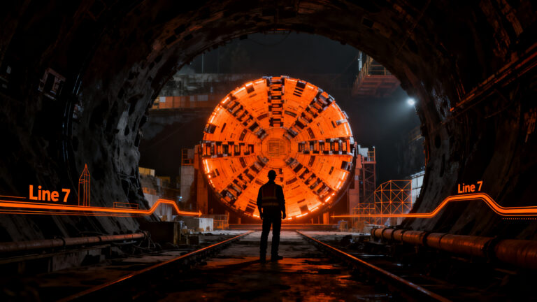 Construcción de la Línea 7 del Metro de Santiago y apertura a inversión privada en infraestructura de movilidad urbana.