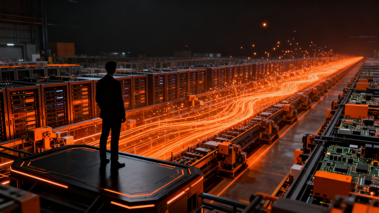 Crecimiento de exportaciones mexicanas y nearshoring tecnológico hacia 2026, representando el auge de la manufactura y la IA.