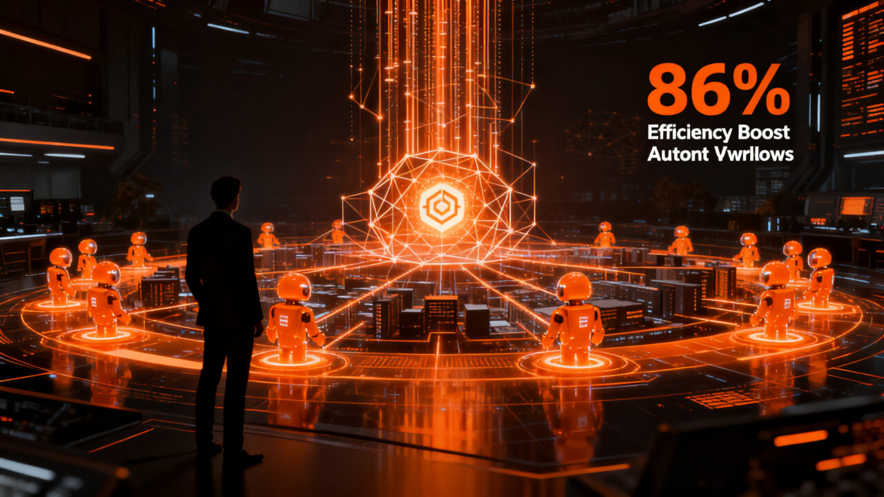 Agentes de IA y automatización corporativa transformando el futuro del trabajo en organizaciones autónomas.
