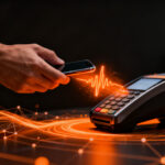 Usuario pagando con crédito digital Nequi en un datáfono, representando la integración fintech y el acceso a crédito en Colombia.