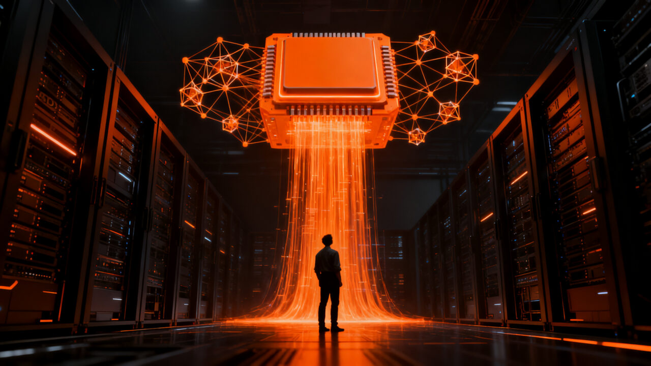 Arquitectura de infraestructura de IA y orquestación de datos de Nvidia, representando la nueva era de la computación más allá del GPU para startups tecnológicas.