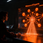 Silueta de un profesional trabajando con agentes de IA local de NVIDIA Nemotron en un entorno tecnológico, optimizando la automatización para startups.