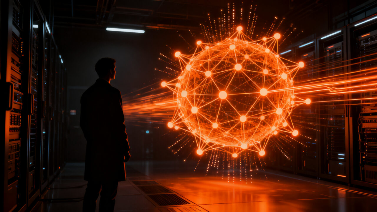 Modelo de IA NVIDIA Nemotron 3.5 Lightning, representación visual de agentes de inteligencia artificial de alto rendimiento y escalabilidad.