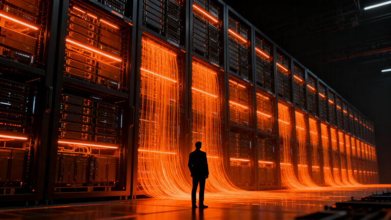 Crecimiento financiero de Nvidia y expansión de infraestructura IA, mostrando el impacto de los nuevos chips en centros de datos.