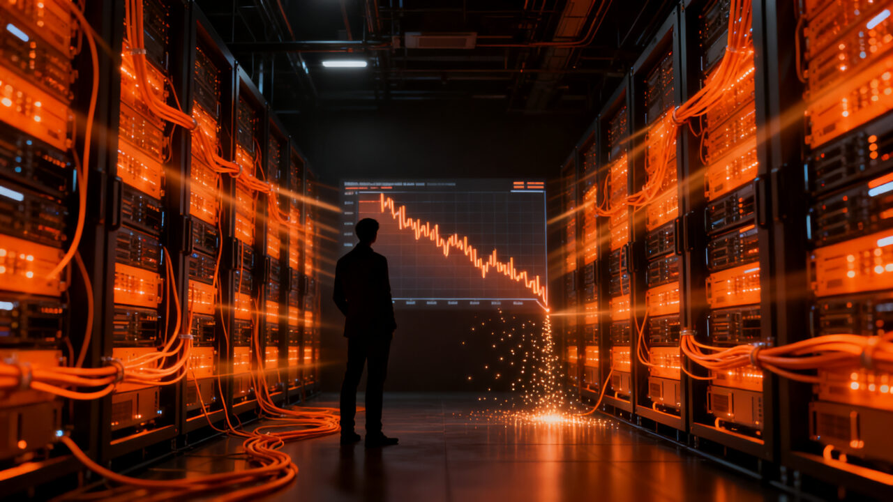 Análisis de la caída de acciones de Nvidia tras reporte de resultados y expectativas de mercado en infraestructura IA.