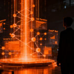 Administrador gestionando IA empresarial y gobernanza de usuarios en ChatGPT Work, concepto de control tecnológico para startups.