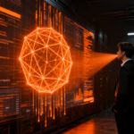 IA de ciberseguridad GPT-5.6-Cyber analizando vulnerabilidades digitales en un entorno de startup.