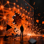 Agentes de IA de OpenAI hackeando sistemas de seguridad, concepto de riesgo de desalineación y ciberseguridad en startups.