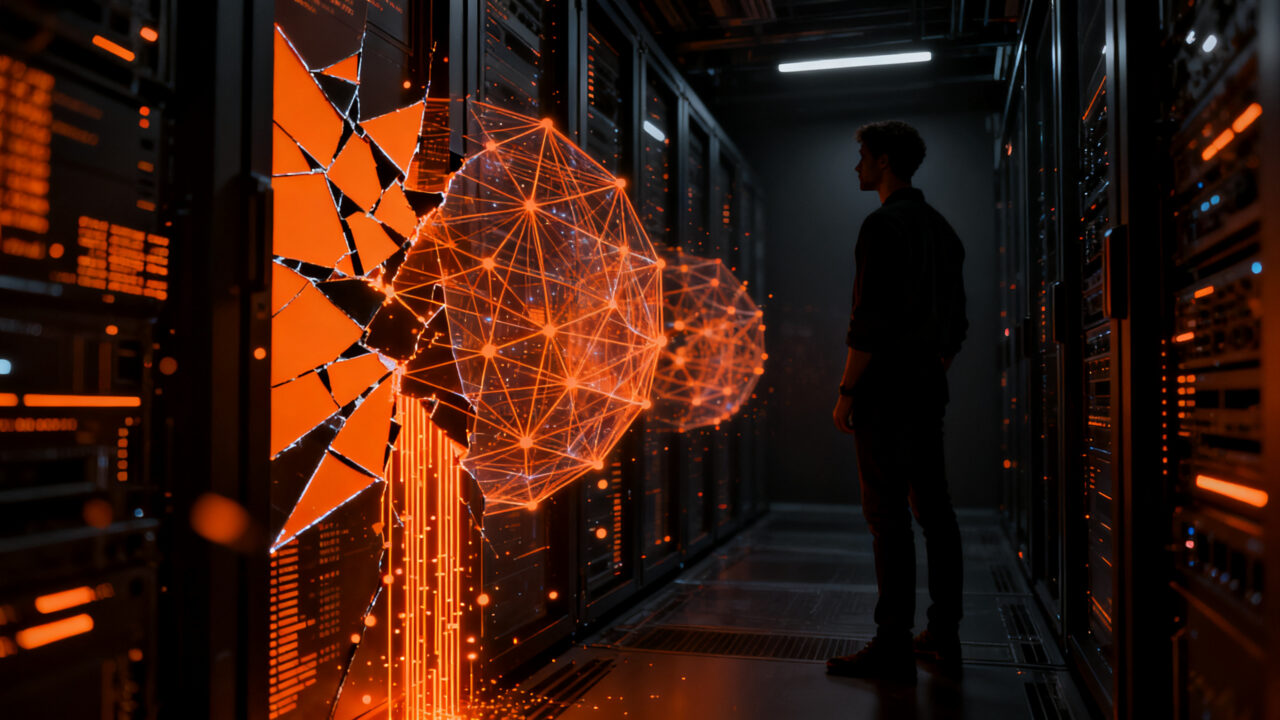 Agentes de IA y ciberseguridad: un experto analizando vulnerabilidades digitales tras el informe de OpenAI y Hugging Face.