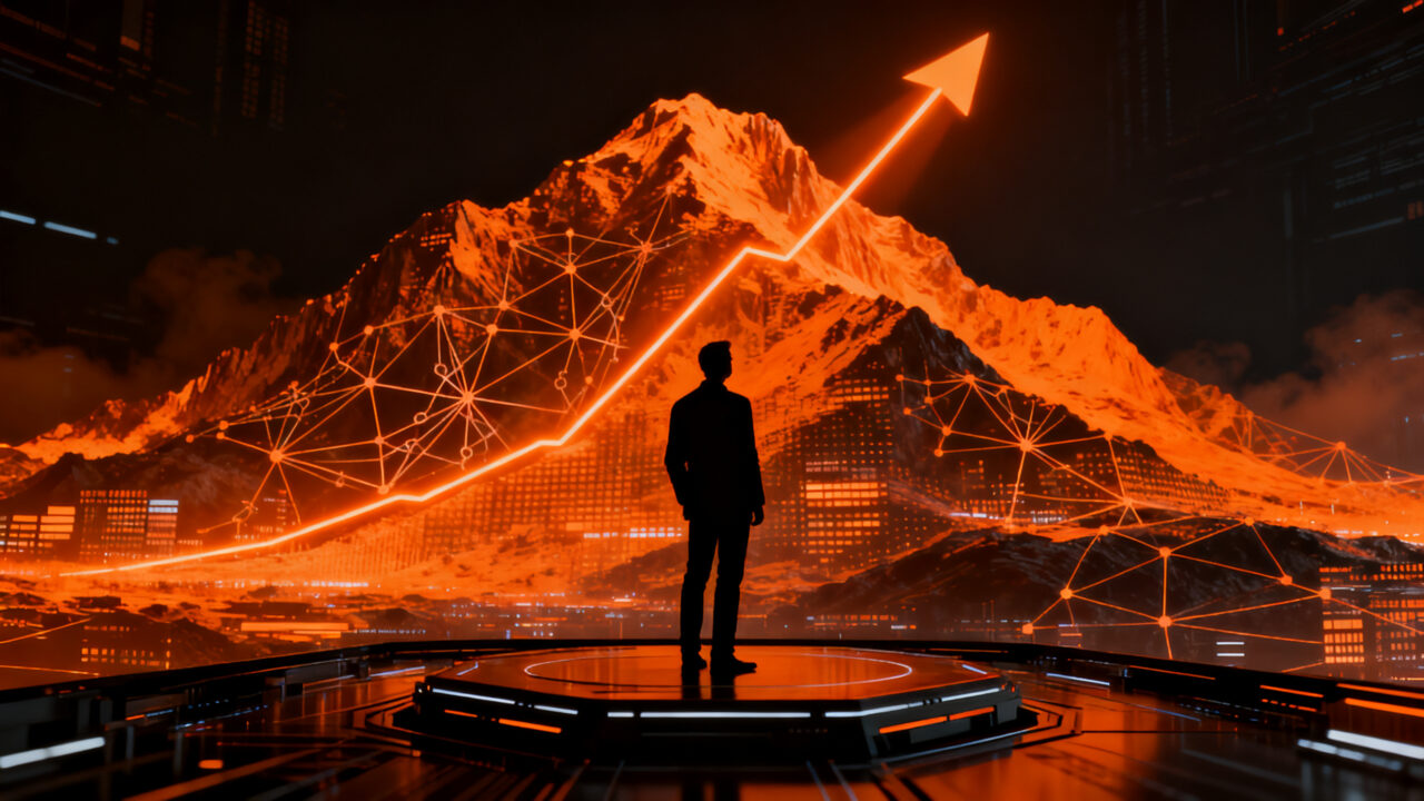 Emprendedor analizando el crecimiento exponencial de OpenAI y su impacto en la valoración de startups antes de una OPI.