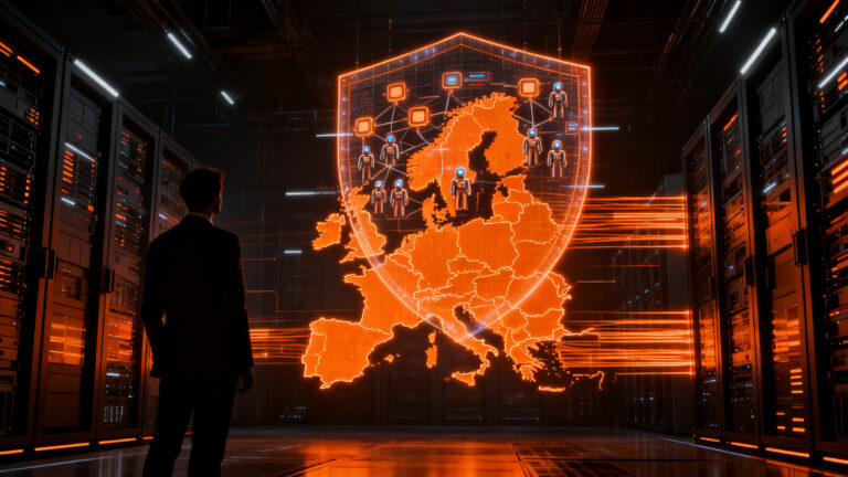 Plataforma de orquestación de agentes IA soberana en Europa cumpliendo con el Reglamento IA y estándares de gobierno tecnológico.