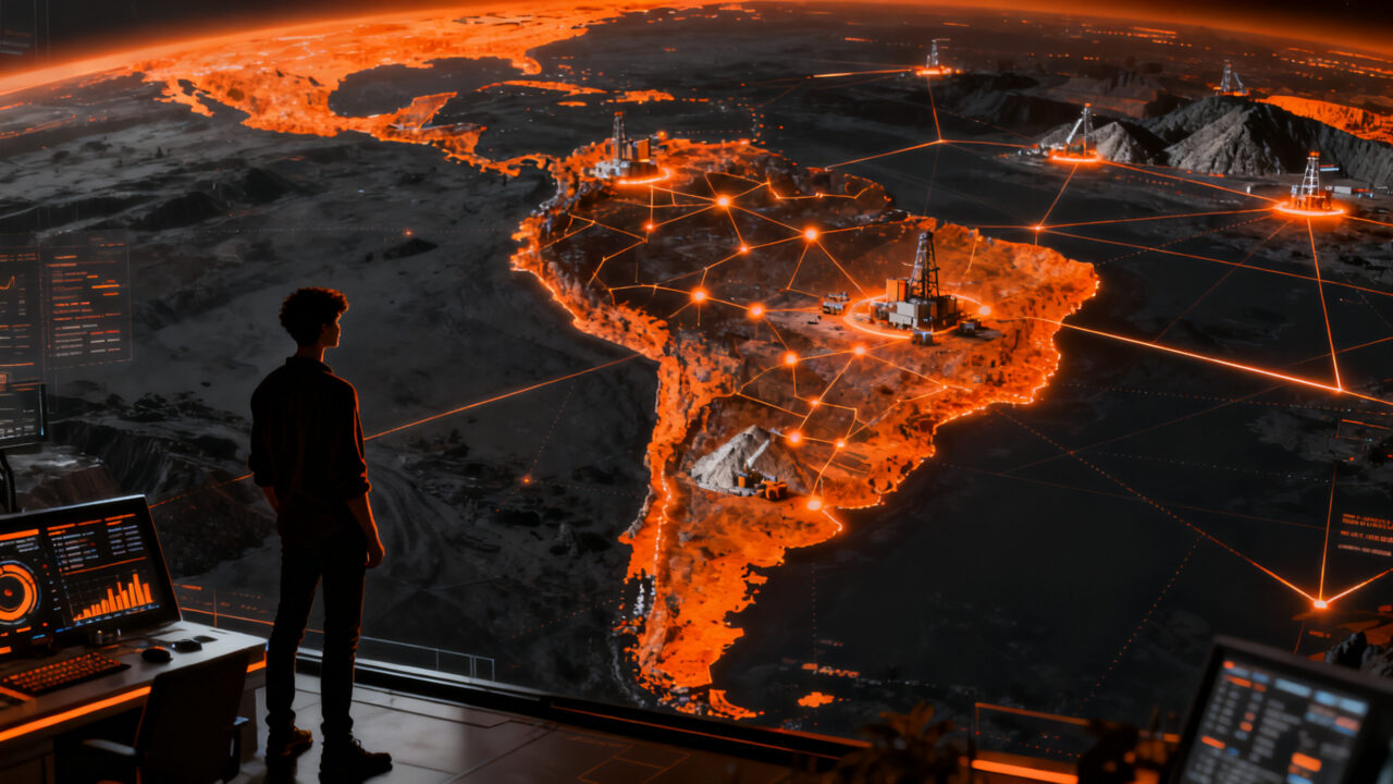 Founder joven liderando la expansión de la startup argentina PONT Solutions mediante inteligencia artificial en logística y transporte.