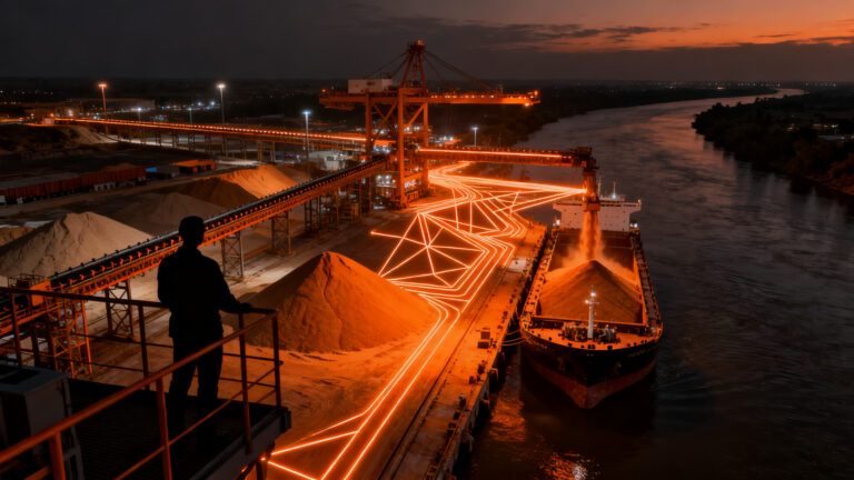 Inversión estratégica de PTP Group en el Puerto de Ibicuy para optimizar la logística de arena hacia Vaca Muerta, impulsando la cadena de suministro en Argentina.