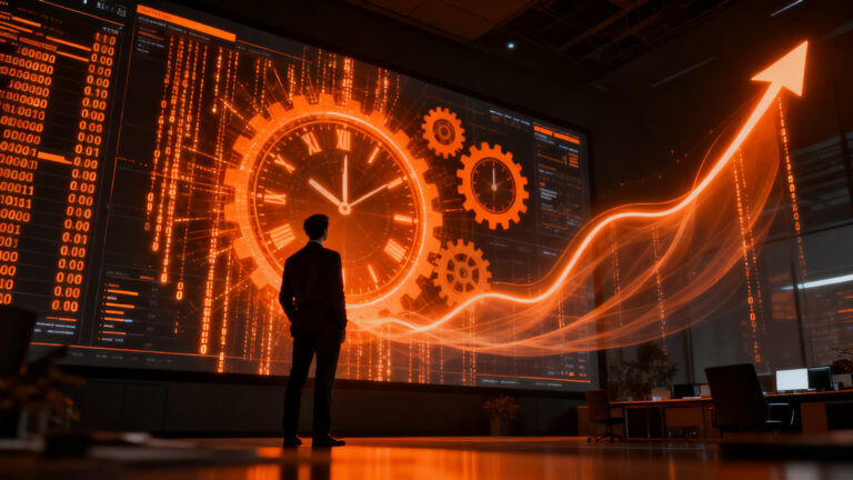 Pyme mexicana automatizando tareas repetitivas para mejorar la productividad empresarial con tecnología SaaS.