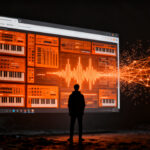 Interfaz de producción musical web Rack-02 de SSX360, representando tecnología DAW en navegador y automatización.