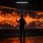 Plataforma Particle Radar indexando podcasts para agentes de IA a través de API y MCP, representando el futuro de la infraestructura de datos.