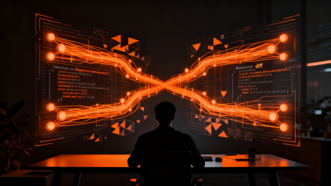 Herramienta de automatización RealDiff detectando regresiones de comportamiento en tiempo de ejecución en código de software para mejorar la calidad de los pull requests.