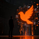 Relanzamiento de la marca Twitter como twitter.now por Operation Bluebird tras disputa legal de propiedad intelectual.