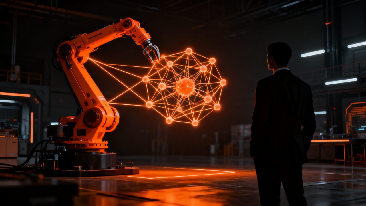 Concepto de seguros para startups de IA y robótica con Risklytics, protegiendo la innovación tecnológica.