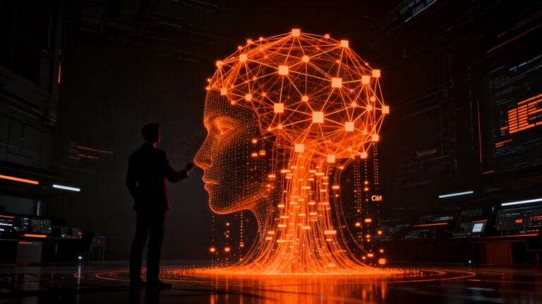 Integración de Salesforce CRM en la inteligencia artificial Claude para empresas, representando el futuro de los agentes de IA corporativos.