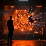 Seguridad en IA: Analista revisando arquitectura de agentes inteligentes tras vulnerabilidades en OpenAI.