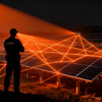 Seguridad física en plantas solares ante robos de cobre, protegiendo la infraestructura energética crítica en España.