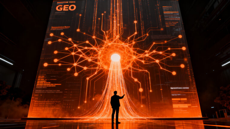 Estrategia de Generative Engine Optimization (GEO) y Share of Model para startups en la era de la IA generativa.