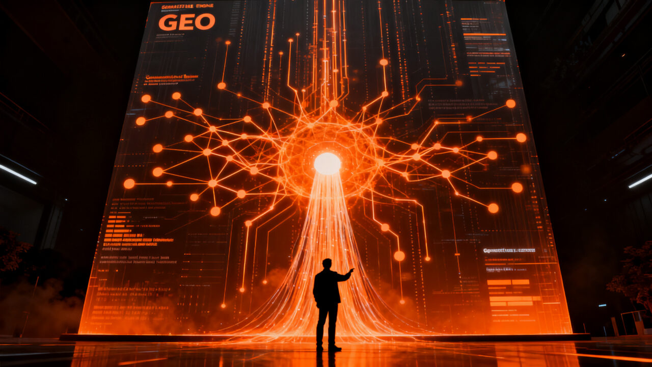 Estrategia de Generative Engine Optimization (GEO) y Share of Model para startups en la era de la IA generativa.