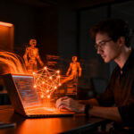Agentes de IA programando en Slack, representando el futuro del desarrollo de software y la colaboración automatizada en startups.