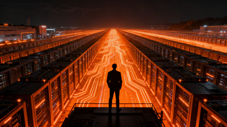 Infraestructura de centros de datos de IA de SpaceX, representando la visión de Elon Musk para 10 GW de capacidad tecnológica.